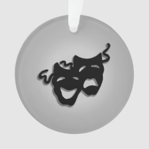 Maskers voor komedie en tragedie-theater ornament