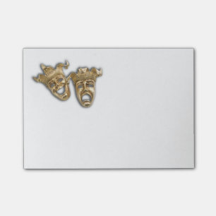 Maskers voor komedie en tragedie-theater post-it® notes