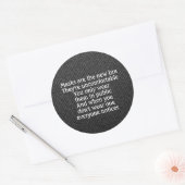 Maskers zijn de nieuwe bh-grap donker ronde sticker (Envelop)