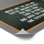 Maskers zijn het nieuwe bh-muitenbord poster (Hoek)