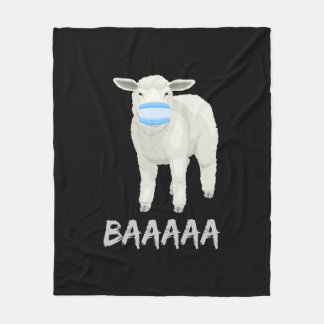 Maskerschapen | Fungerend schaap met gezichtsmaske Fleece Deken