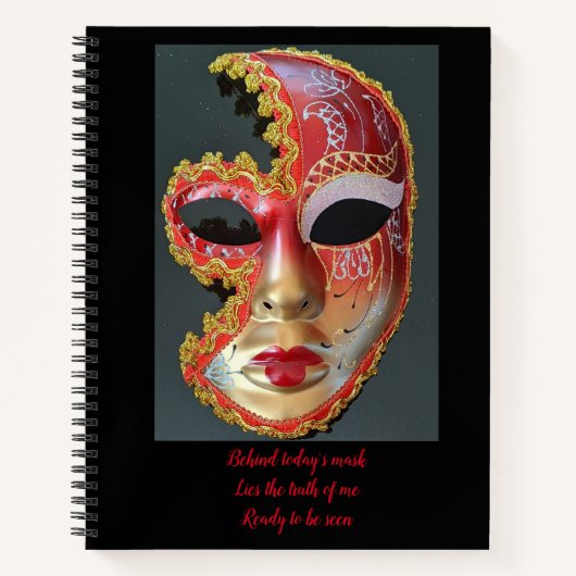 Maskerspiraal Notitieboek (Voorkant)