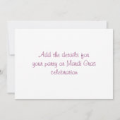 Maskeruitnodiging Kaart (Achterkant)