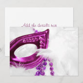 Maskeruitnodiging Kaart (Voorkant / Achterkant)