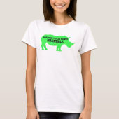Maskgat in Marjorie Taylor Greene Rhino T-shirt (Voorkant)