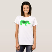 Maskgat in Marjorie Taylor Greene Rhino T-shirt (Voorkant volledig)