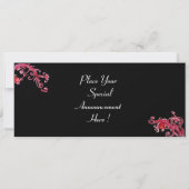 MASKS IN RED BLUE YELLOW Venetian Masquerade Party Kaart (Achterkant)