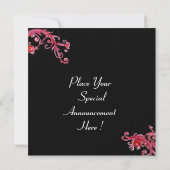 MASKS IN RED BLUE YELLOW Venetian Masquerade Party Kaart (Achterkant)