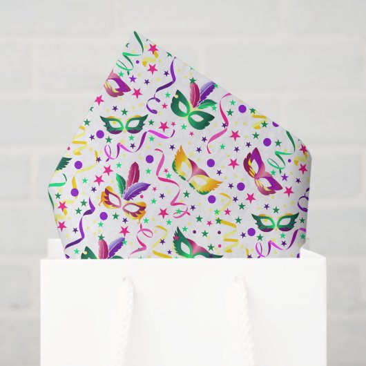 Masks Mardi Gras Decoupage Tissuepapier (Cadeauzakje)