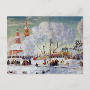 Maslanitsa - de BoterVakantie van de Winter van de Feestdagenkaart