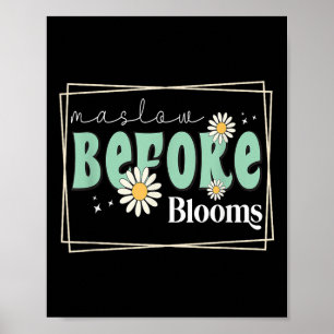 Maslow voor Bloom Gedragstherapeut Autisme Award Poster