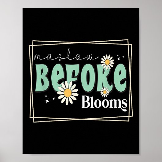 Maslow voor Bloom Gedragstherapeut Autisme Award Poster (Voorkant)