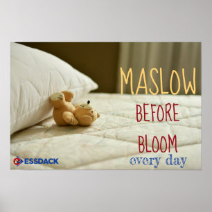 Maslow voor Bloom Poster