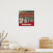 Maslows Bakkerij Kneedt Grappige Poster (Keuken)