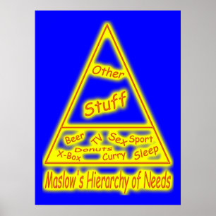 Maslow's hiërarchie van behoeften poster