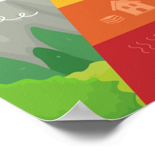 Maslow's hiërarchie van behoeften poster (Hoek)