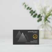 Maslow's Theory Triangle CEO-voorzitter Visitekaartje (Staand voorkant)