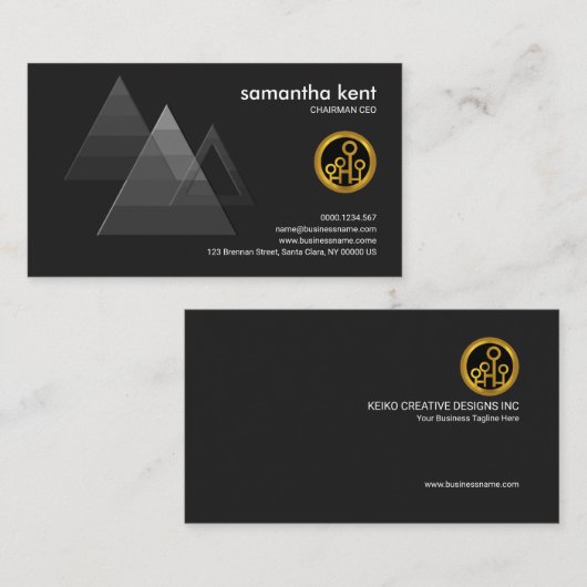 Maslow's Theory Triangle CEO-voorzitter Visitekaartje (Voorkant / Achterkant)