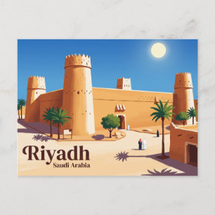 Masmak Fort Saudi-Arabië Briefkaart