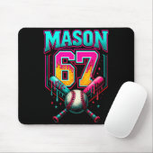 Mason 67 Funny Ice Cream Drip Baseball Ice Cream D Muismat (Met muis)