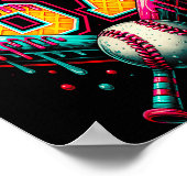 Mason 67 Funny Ice Cream Drip Baseball Ice Cream D Poster (Hoek)