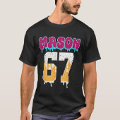 Mason 67 Funny Ice Cream Drip Baseball Ice Cream D T-shirt (Voorkant)
