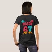 Mason 67 Funny Ice Cream Drip Baseball Meme T-shirt (Achterkant volledig)