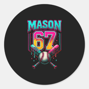 Mason 67 Grappig Ijs Drip Bysebyll Ijs Ronde Sticker