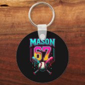 Mason 67 Grappig Ijs Drip Honkbal Ijs D Sleutelhanger (Voorkant)