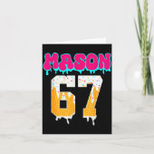 Mason 67 Grappig IJscrém Drip Honkbal IJscrém D Kaart (Voorkant)