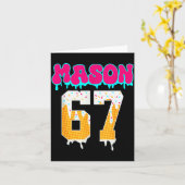 Mason 67 Grappig IJscrream Drip Honkbal IJscrream  Kaart (Gele Bloem)