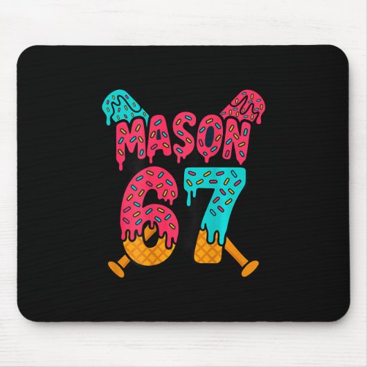 Mason 67 Grappig Ijsje Drip Verkoop Meme Design 1 Muismat (Voorkant)
