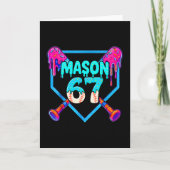 Mason 67 Grappig Ijsje Drip Verkoop Meme Design  Kaart (Voorkant)