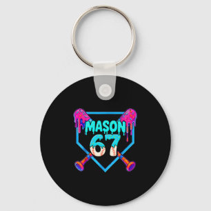 Mason 67 Grappig Ijsje Drip Verkoop Meme Design Sleutelhanger