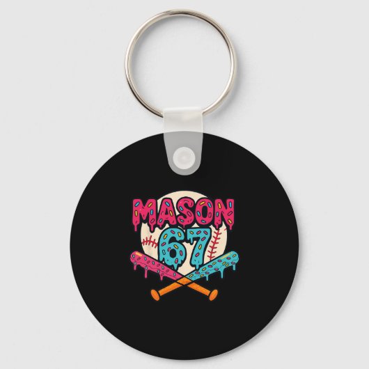 Mason 67 Grappig Ijsje Drip Verkoop Meme Grafisch Sleutelhanger (Voorkant)