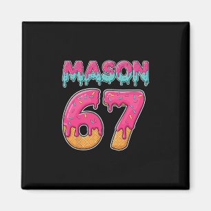 Mason 67 Grappig Ijsje Six Seven Meme Mannen Vrouw Magneet