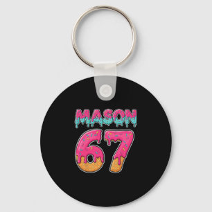 Mason 67 Grappig Ijsje Six Seven Meme Mannen Vrouw Sleutelhanger