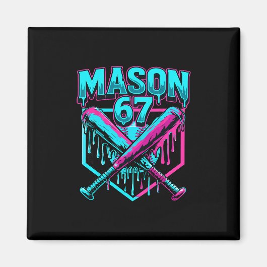 Mason 67 Grappige Ijs Drip Verkoop Meme Graphics  Magneet (Voorkant)