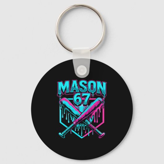 Mason 67 Grappige Ijs Drip Verkoop Meme Graphics Sleutelhanger (Voorkant)
