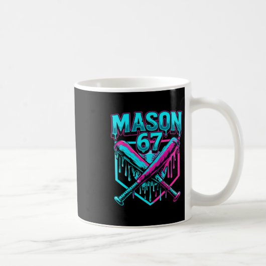 Mason 67 Grappige IJscrimp Drip Verkoop Meme Graph Koffiemok (Rechts)