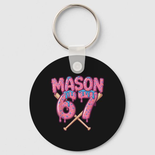 Mason 67 Grappige Ijsdruppel Bysebyll Meme Sleutelhanger (Voorkant)