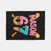 Mason 67 Ice Cream Drip Baseball  Fleece Deken (Voorkant (Horizontaal))
