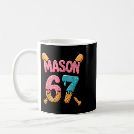 Mason 67 Ice Cream Drip Baseball Koffiemok (Links)