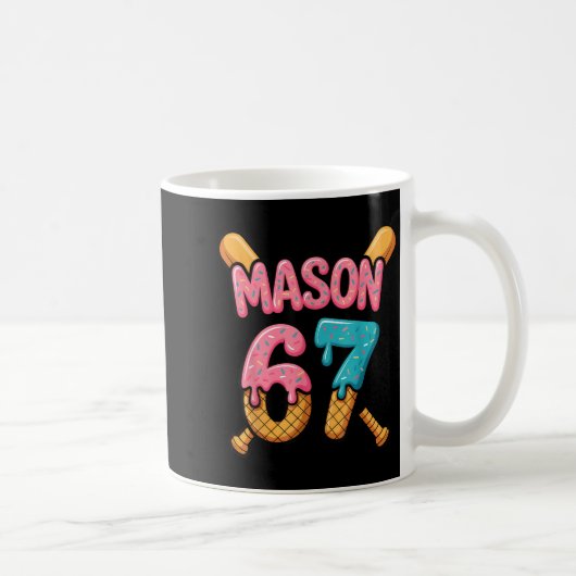 Mason 67 Ice Cream Drip Baseball  Koffiemok (Rechts)