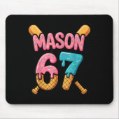 Mason 67 Ice Cream Drip Baseball  Muismat (Voorkant)