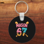 Mason 67 Ice Cream Drip Baseball  Sleutelhanger (Voorkant)