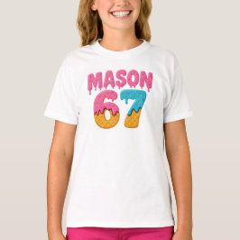 Mason 67 Ice Cream Meme Funny Six Seven Mason ijs T-shirt