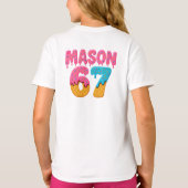 Mason 67 Ice Cream Meme Funny Six Seven Mason ijs T-shirt (Achterkant)