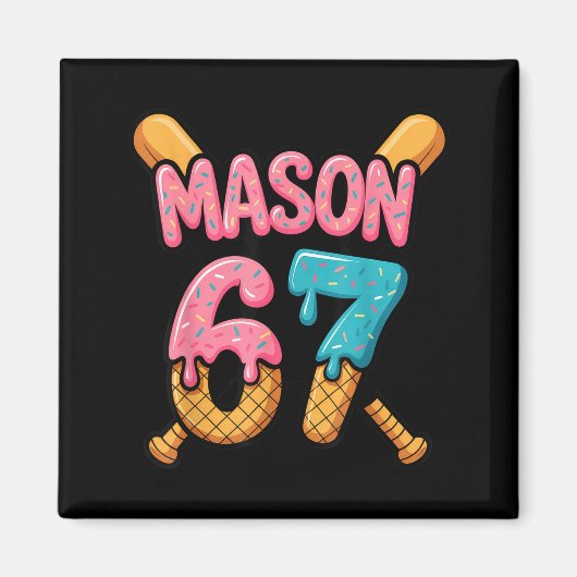 Mason 67 Ijs Drip Honkbal Magneet (Voorkant)