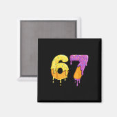 Mason 67 Ijs Drip Meme Zes Zeven Grappig Magneet (Voorkant / Achterkant)